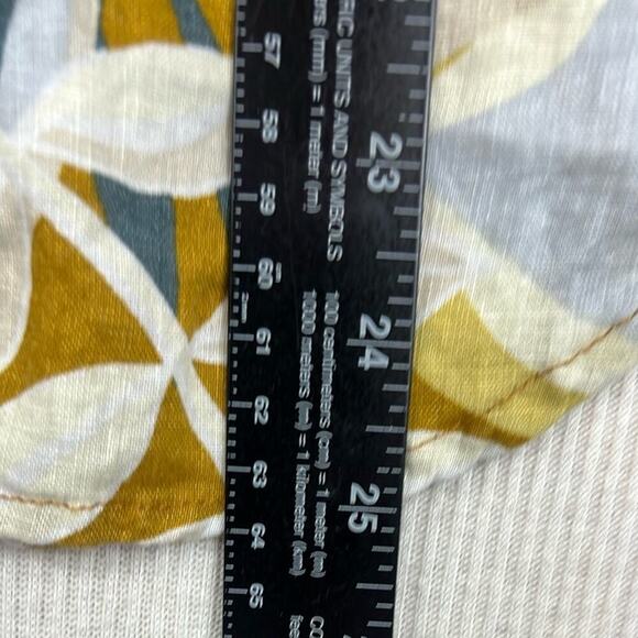 C&C California 100% Linen Sleeveless Button Front Top Blouse Women’s XS Tropical - Picture 7 of 7